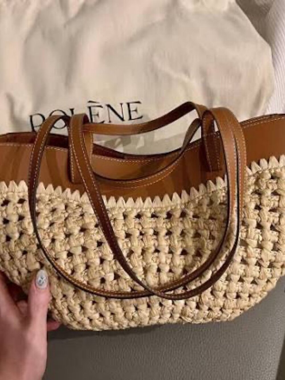 Polène Cyme Raffia Mini - Picture 3 of 4